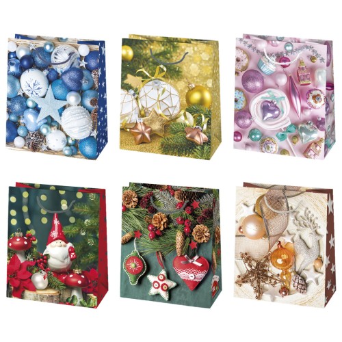 Christmas Decorations paper gift bag 19x23x10.5 cm