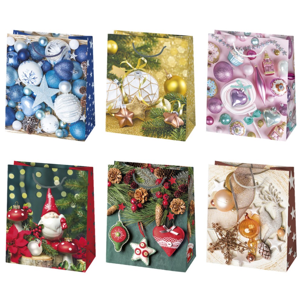 Christmas Decorations paper gift bag 19x23x10.5 cm