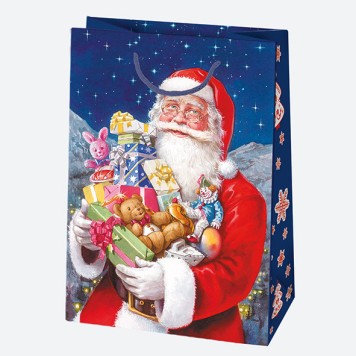 Christmas Gift Giving paper gift bag, 23x32x11 cm