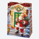 Christmas Gift Giving paper gift bag, 23x32x11 cm