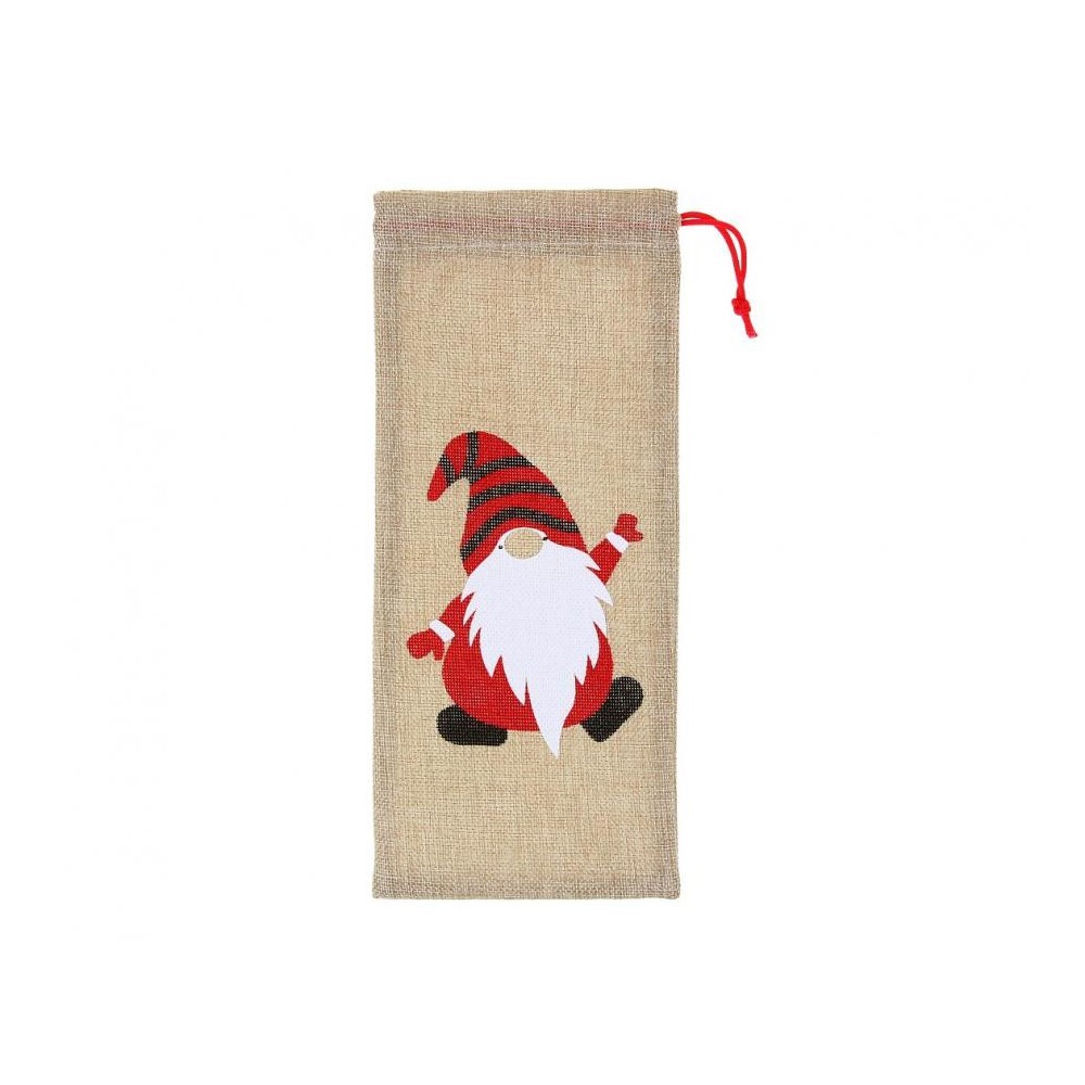 Christmas Gnome i bottle bag 32 cm
