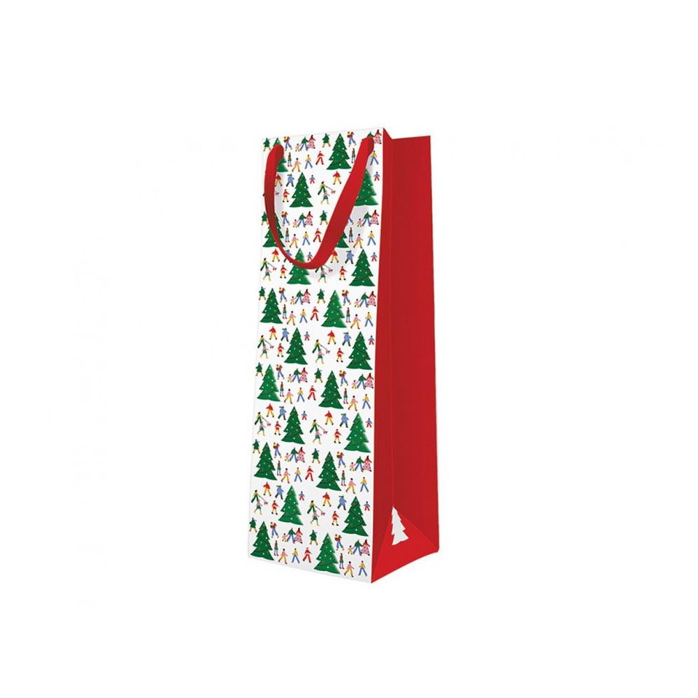 Christmas Hustle i bottle bag 12x37x10 cm