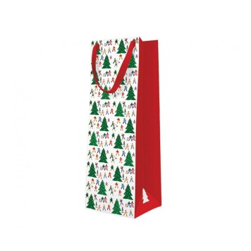 Christmas Hustle i bottle bag 12x37x10 cm