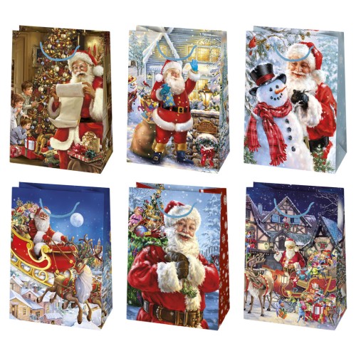 Christmas Magic Night paper gift bag, 23x32x11 cm