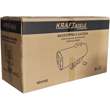 Nagrzewnica gazowa 60kW Termostat KD11702