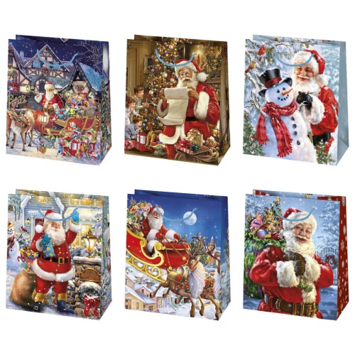 Christmas Miracle paper gift bag, gift bag 19x23x10.5 cm