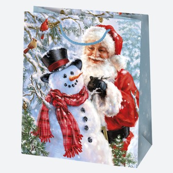 Christmas Miracle paper gift bag, gift bag 19x23x10.5 cm