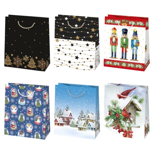 Christmas Mix paper gift bag 19x23x10.5 cm