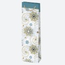 Christmas Patterned paper wine bag 12x40x9 cm