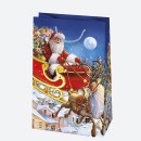 Christmas Santa Claus paper gift bag 10x16x6 cm