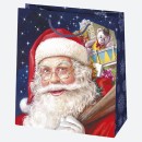 Christmas Santa Magic paper gift bag 15.5x15.5x8 cm
