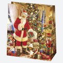 Christmas Santa Magic paper gift bag 15.5x15.5x8 cm