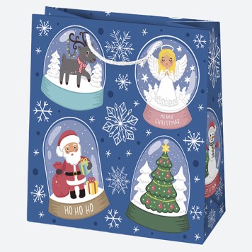 Christmas Santa Magic paper gift bag 15.5x15.5x8 cm