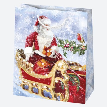 Christmas Toyland paper gift bag 19x23x10.5 cm