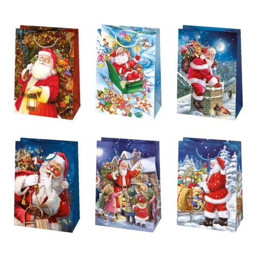 Christmas Toyland paper gift bag 23x32x11 cm