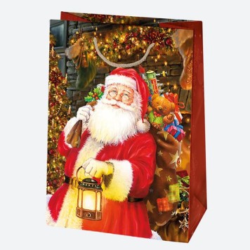 Christmas Toyland paper gift bag 23x32x11 cm
