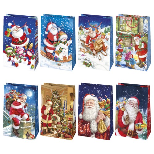 Christmas Winter World paper gift bag 16x24x7 cm