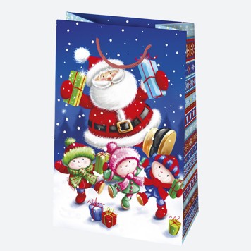 Christmas Winter World paper gift bag 16x24x7 cm