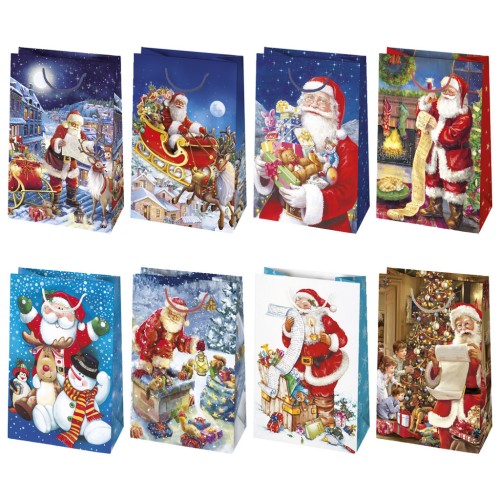 Christmas Wishes paper gift bag 16x24x7 cm