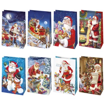 Christmas Wishes paper gift bag 16x24x7 cm