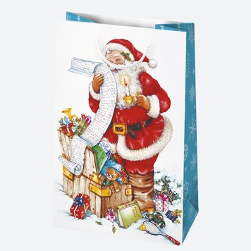 Christmas Wishes paper gift bag 16x24x7 cm