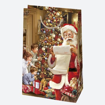 Christmas Wishes paper gift bag 16x24x7 cm
