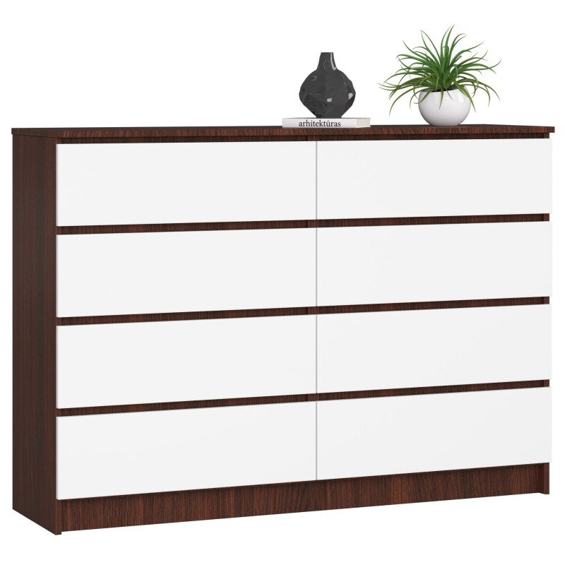 KOMODA K140 8SZ CLP VENGE / BIAŁA KOMODA K140 8SZ CLP VENGE / BIAŁA