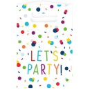 Party Colorful Confetti Gift Bag Set - 8 pcs