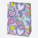 Colour Colorful Girl's paper gift bag, 23x32x11 cm