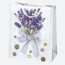 Colour Bunch Lavender paper gift bag, bag 19x23x10.5 cm