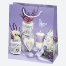 Colour Bunch Lavender paper gift bag, bag 19x23x10.5 cm