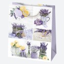 Colour Bunch Lavender paper gift bag, bag 19x23x10.5 cm