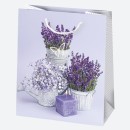 Colour Bunch Lavender paper gift bag, bag 19x23x10.5 cm