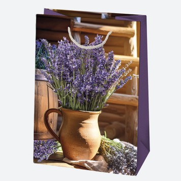 Colour Vase Lavender paper gift bag, 23x32x11 cm