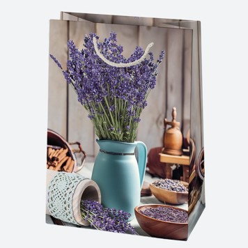 Colour Vase Lavender paper gift bag, 23x32x11 cm