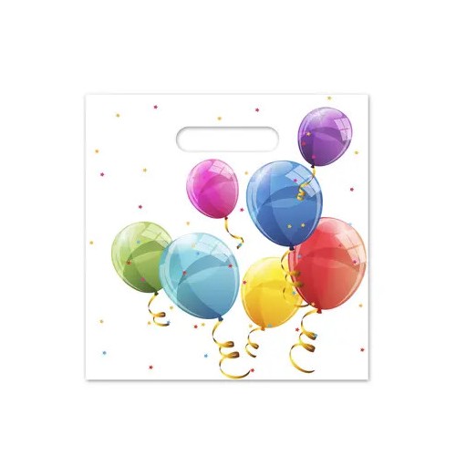 Balloon Sparkling paper gift bag set of 4