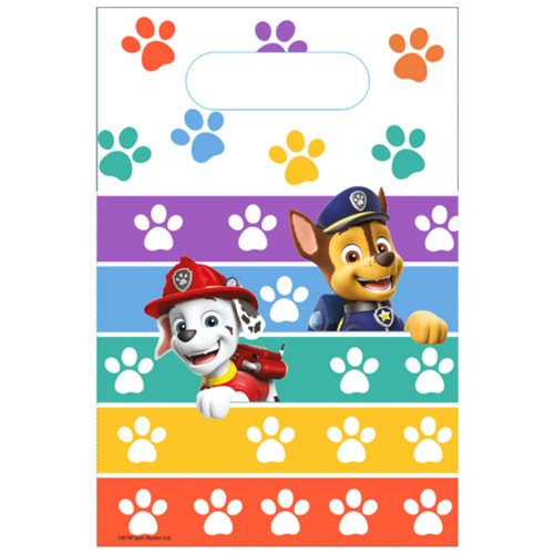Paw Patrol Color Paws gift bag set of 8