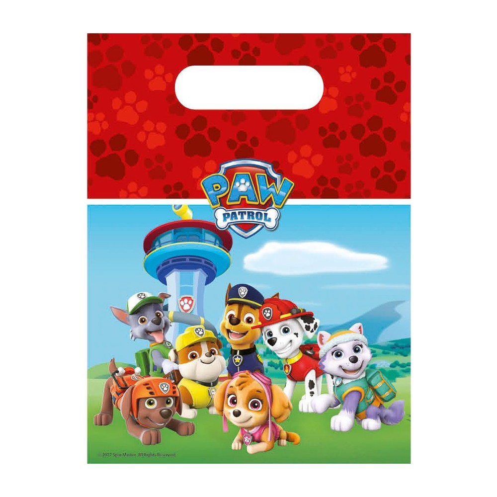 Paw Patrol Ready For Action gift bag set of 6