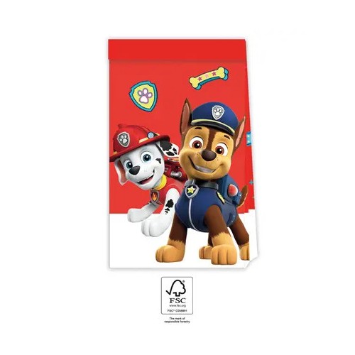 Paw Patrol Ready For Action Paper Bag 4 pcs FSC