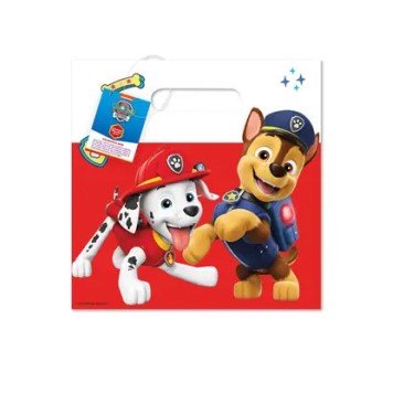 Paw Patrol Rescue Heroes Red paper gift bag, 4 pieces