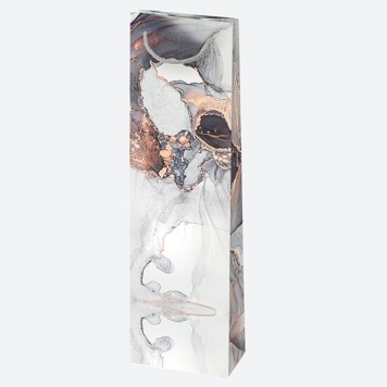 Colour Colorful Marble Pattern Paper Wine Bag 10.5x33x8.5 cm