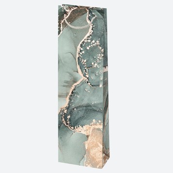 Colour Colorful Marble Pattern Paper Wine Bag 10.5x33x8.5 cm