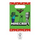 Minecraft Green paper gift bag set of 4