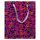 Colour Neon Patterned gift bag 18x10x23 cm