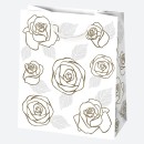 Colour White Patterned paper gift bag 19x23x10.5 cm