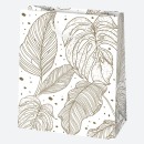 Colour White Patterned paper gift bag 19x23x10.5 cm