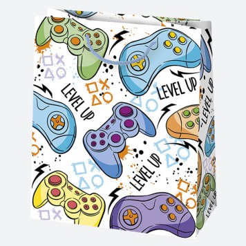 Party Boyish paper gift bag 19x23x10.5 cm