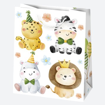 Party Boyish paper gift bag 19x23x10.5 cm