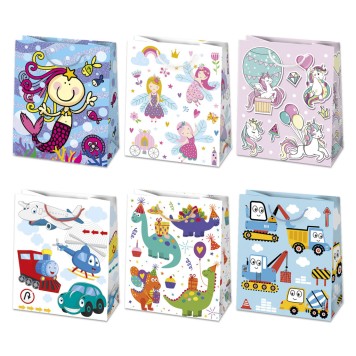 Party Infantile paper gift bag, gift bag 19x23x10.5 cm