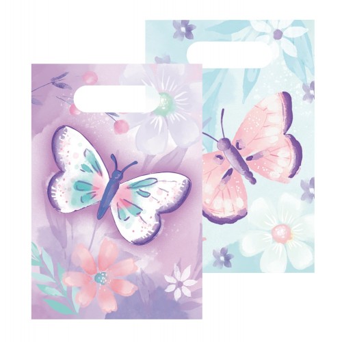 Butterfly Flutter gift bag set of 8